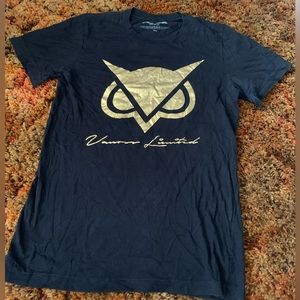 Mens black and gold owl shirt